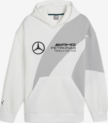 PUMA Athletic Sweatshirt 'Mercedes-AMG Petronas' in White: front