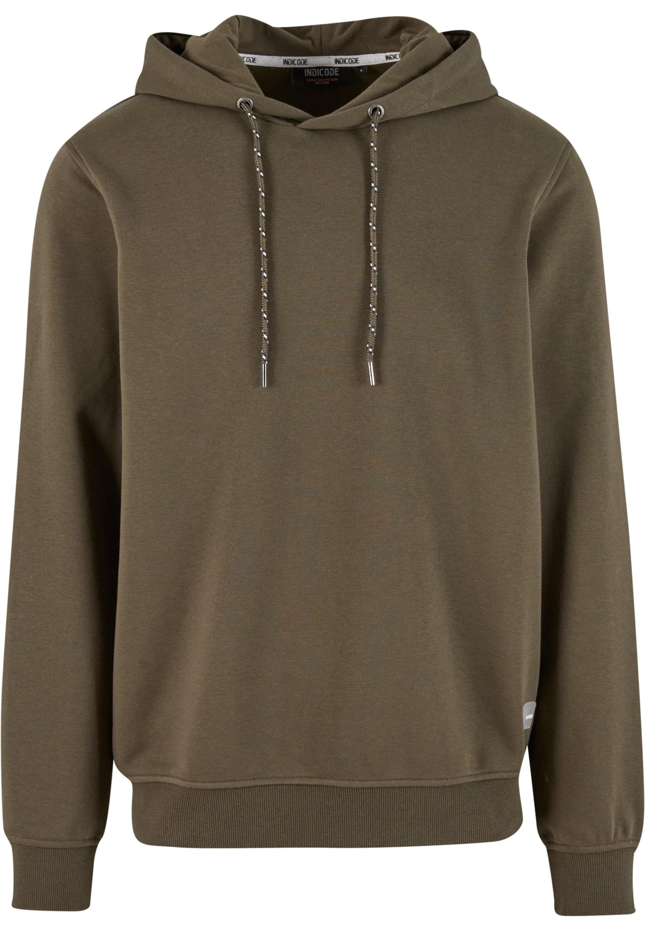 Felpa di INDICODE JEANS in verde: frontale