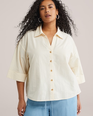 WE Fashion Blouse in Geel: voorkant