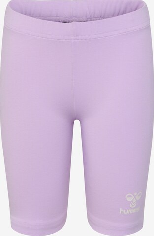 Hummel Workout Pants in Purple: front