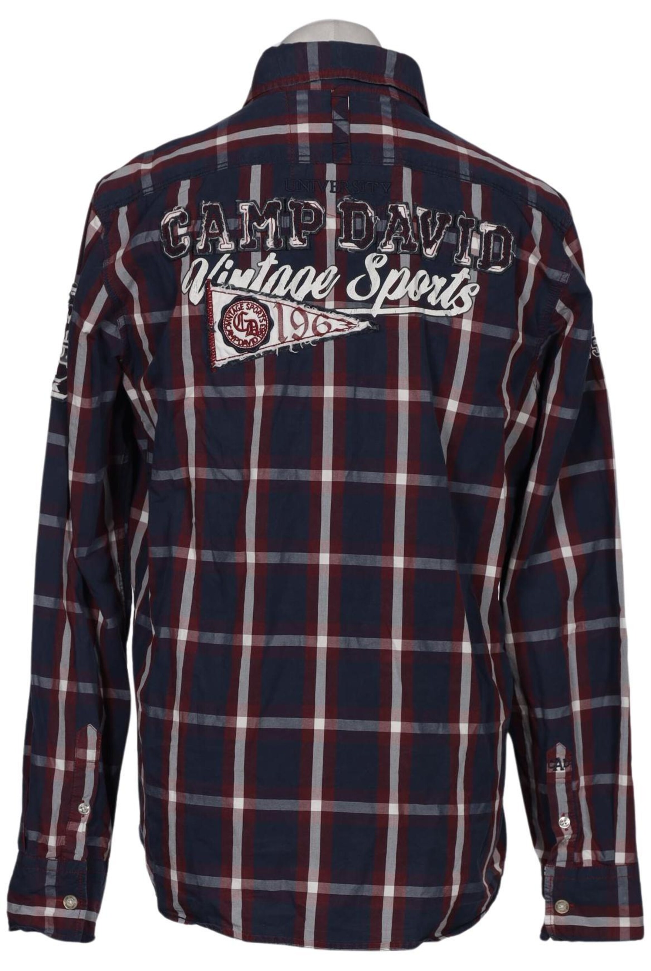 CAMP DAVID Button Up Shirt in L in Blue