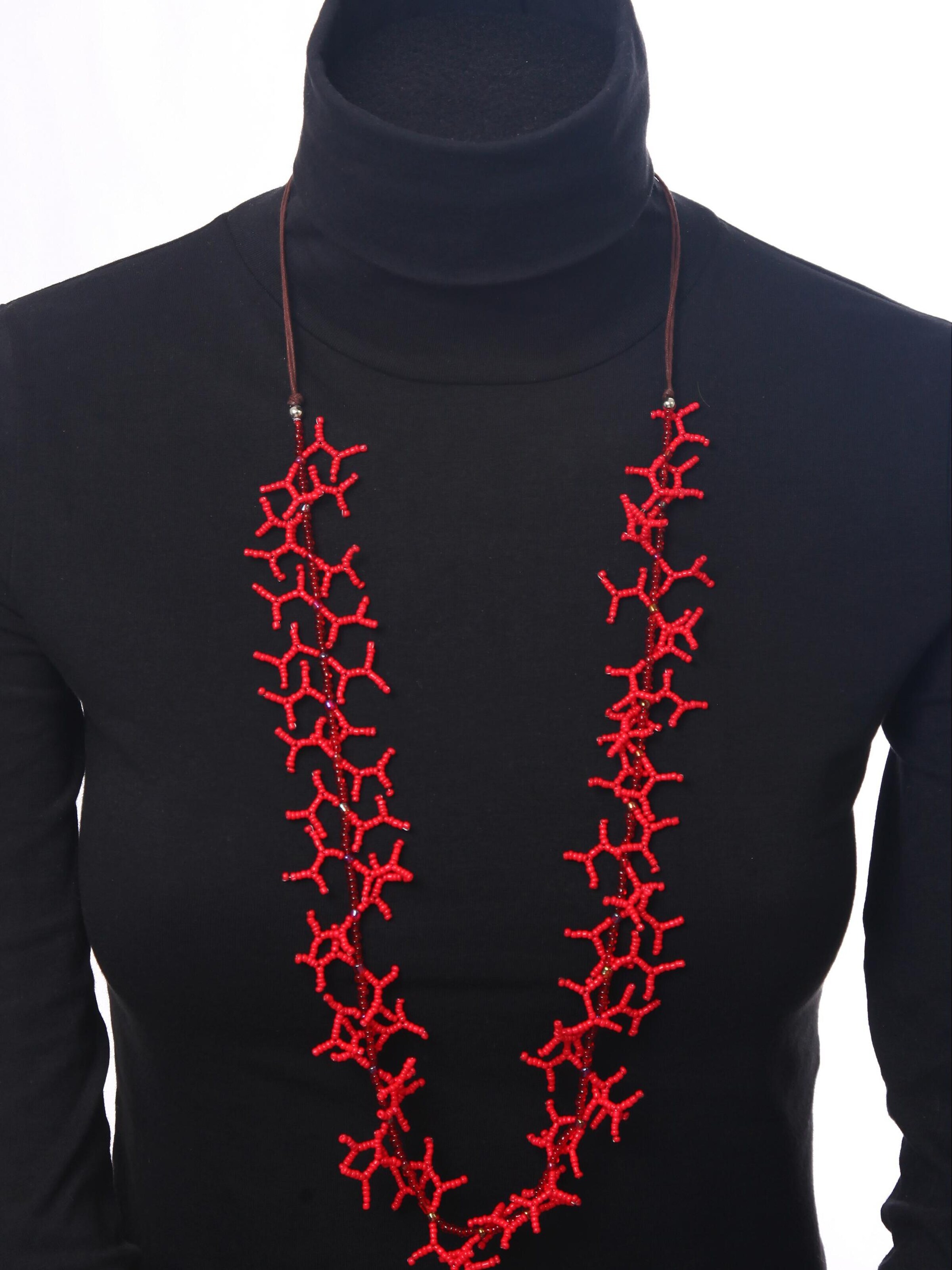 COLLEZIONE ALESSANDRO Necklace 'Toni' in Red: front