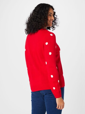 Vero Moda Curve Pullover 'TINSEL' in Rot