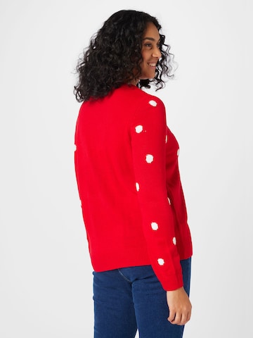 Vero Moda Curve Sweater 'TINSEL' in Red