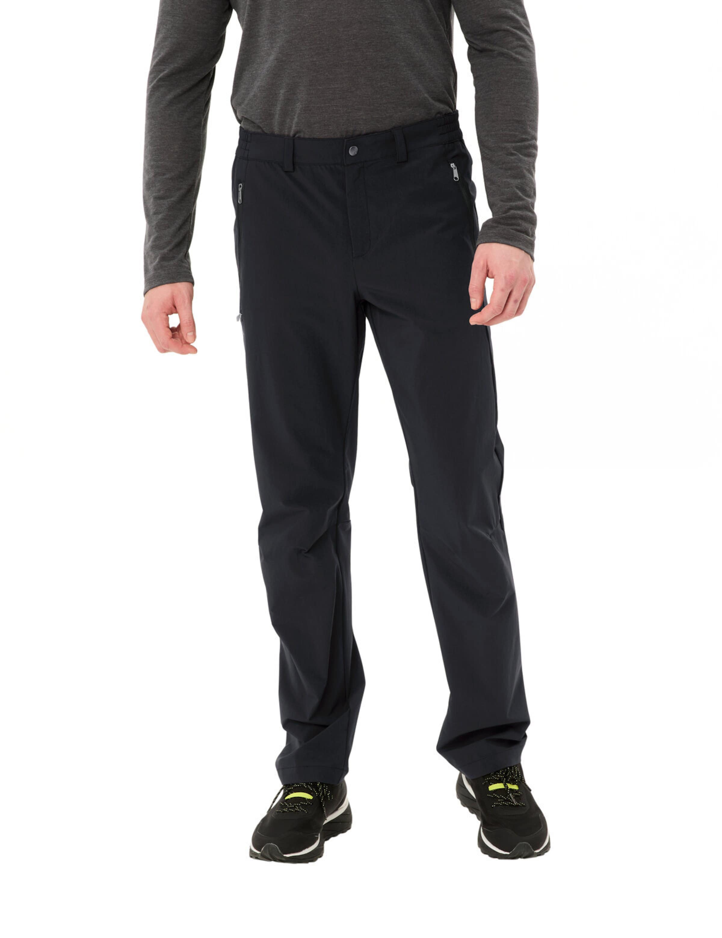 VAUDE Regular Outdoor trousers 'Farley III' in Black