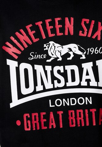 Maglietta 'Kilchoan' di LONSDALE in nero