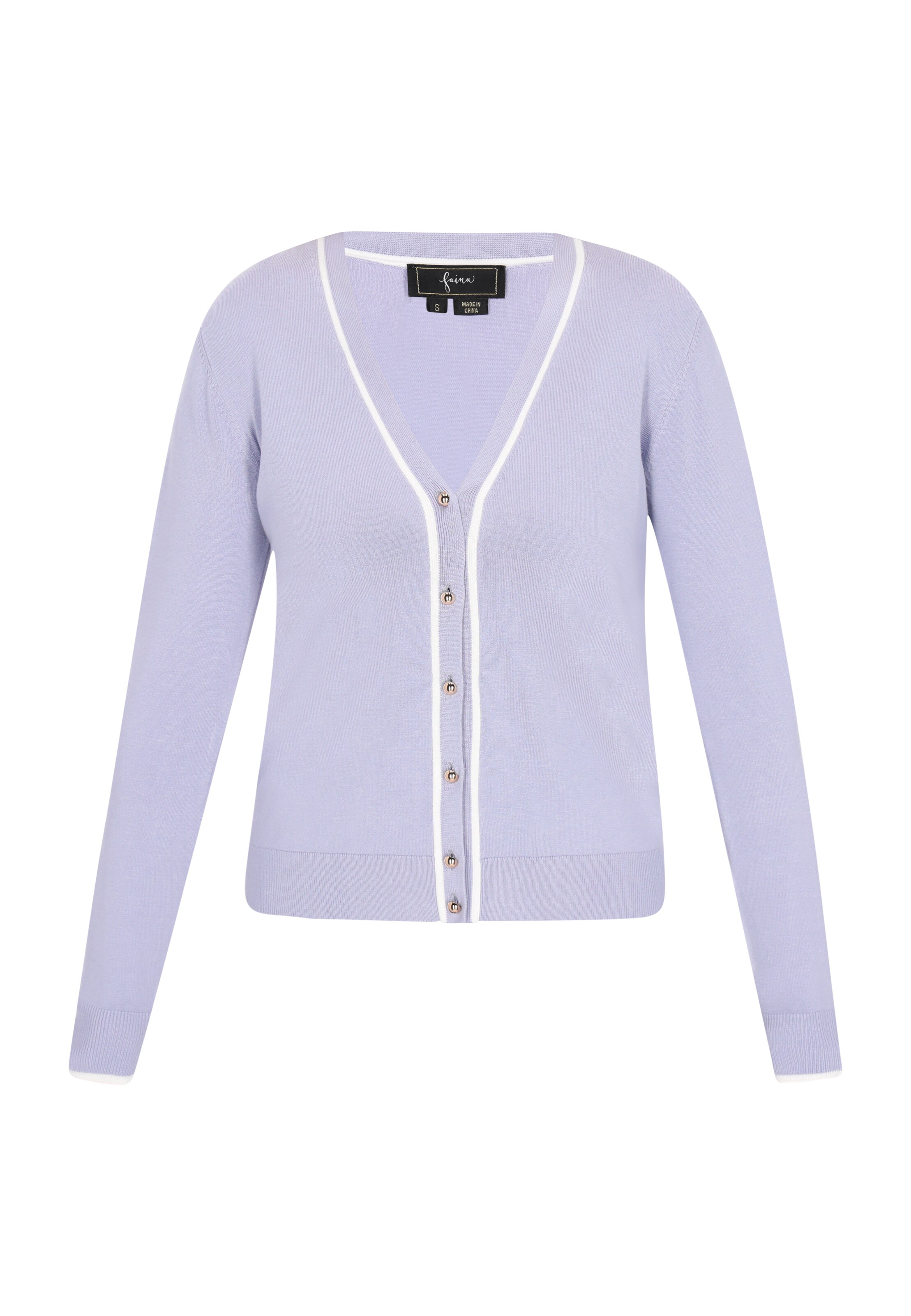 Geacă tricotată 'Fashion Look' de la faina pe mov: față