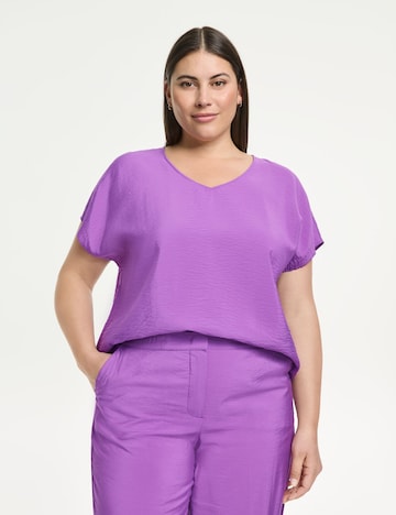 SAMOON Blouse in Purple: front