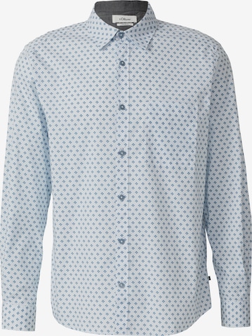 s.Oliver Hemd in Blau: Vorderseite