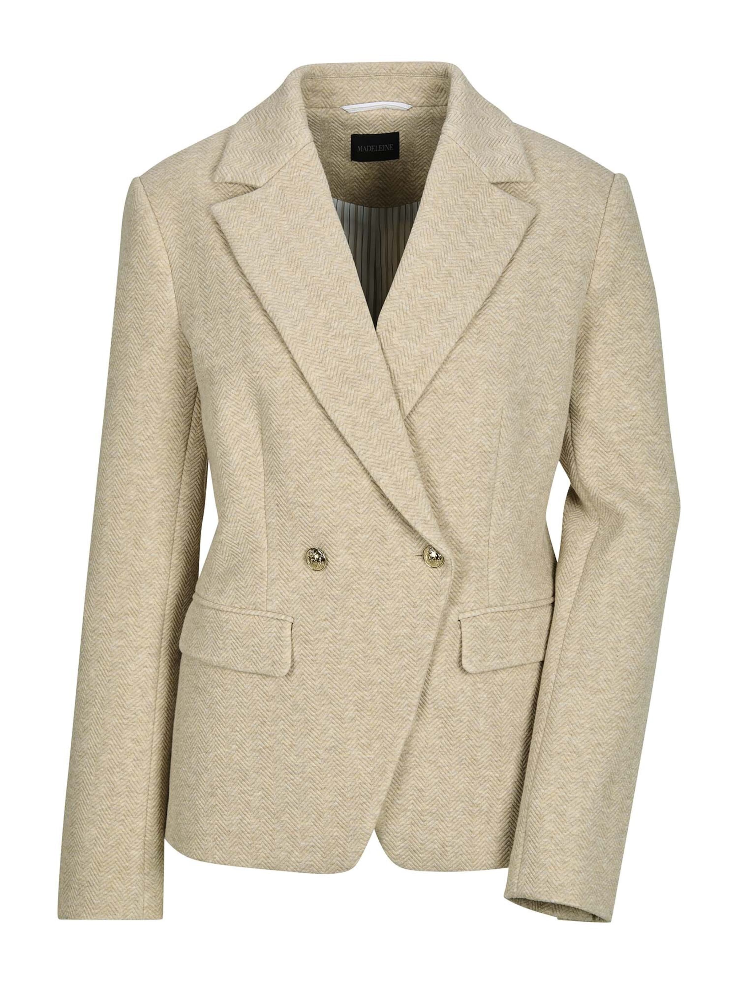 Blazer MADELEINE en beige : devant