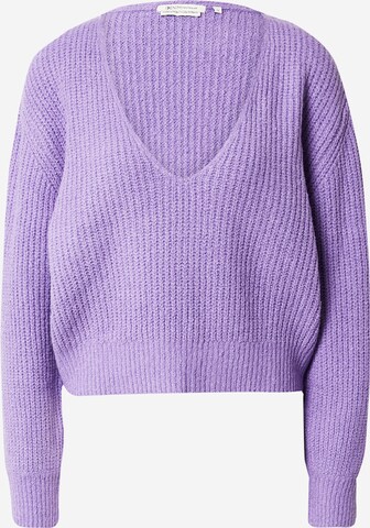 TOM TAILOR DENIM Sweater in Purple: front