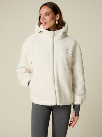 oltre - Sudadera con cremallera en blanco
