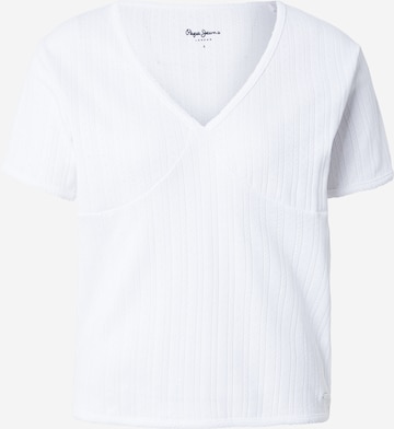 Pepe Jeans - Camiseta en blanco: frente