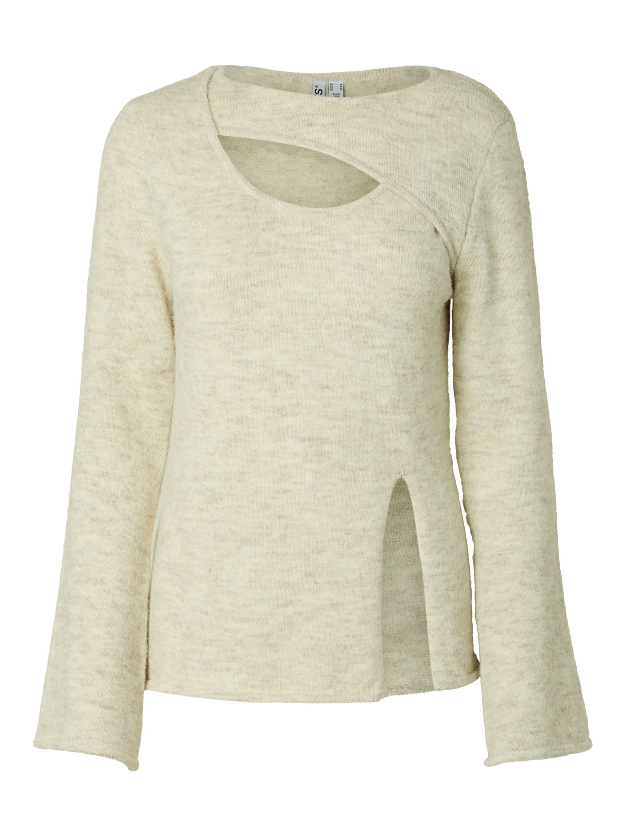 PIECES Sweater 'VALLIE' in Beige: front