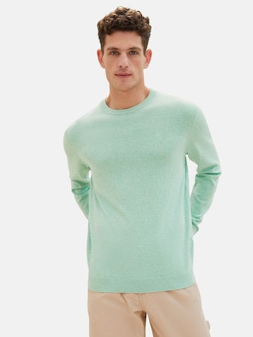 TOM TAILOR Sweater in Green