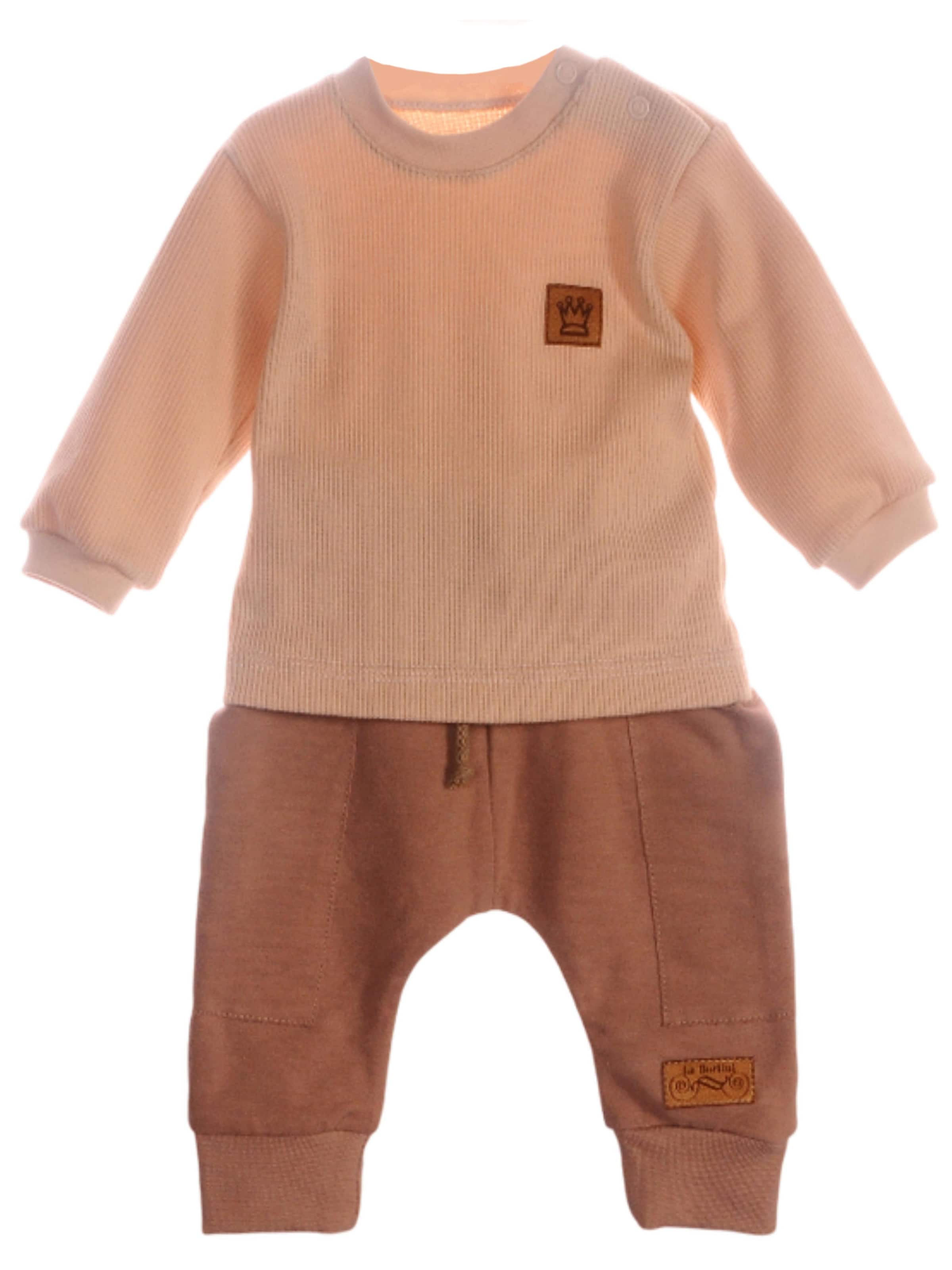 La Bortini Jogginganzug‌‌‌‌‌ in Beige: Vorderseite