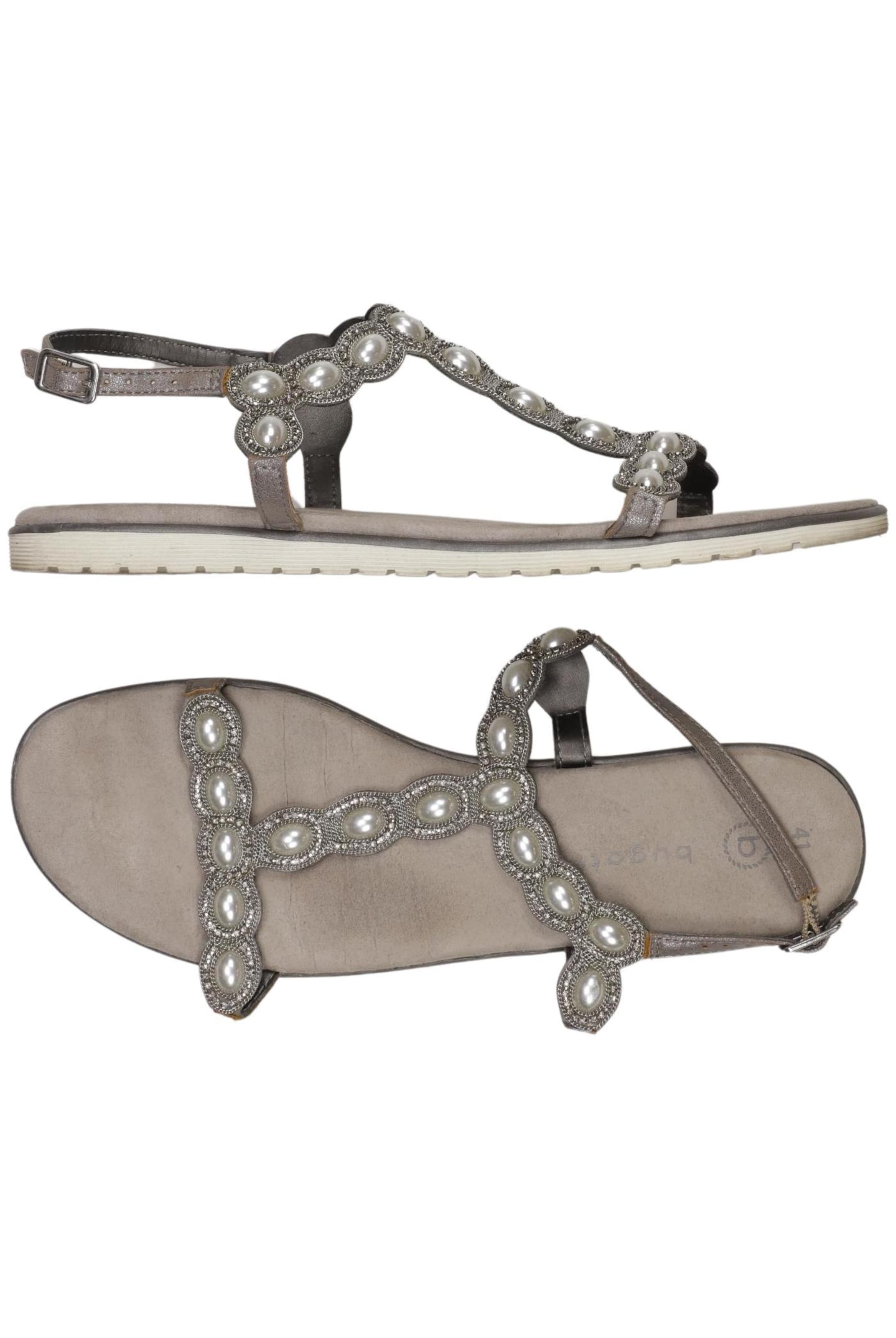bugatti Sandalen 41 in Silber: Vorderseite