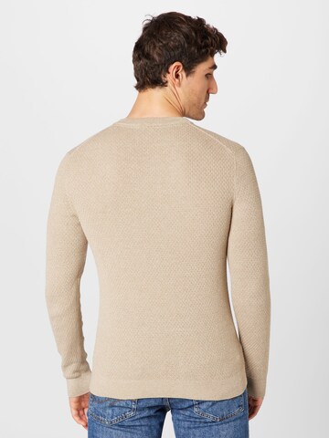 JACK & JONES Sweater 'DALLAS' in Beige