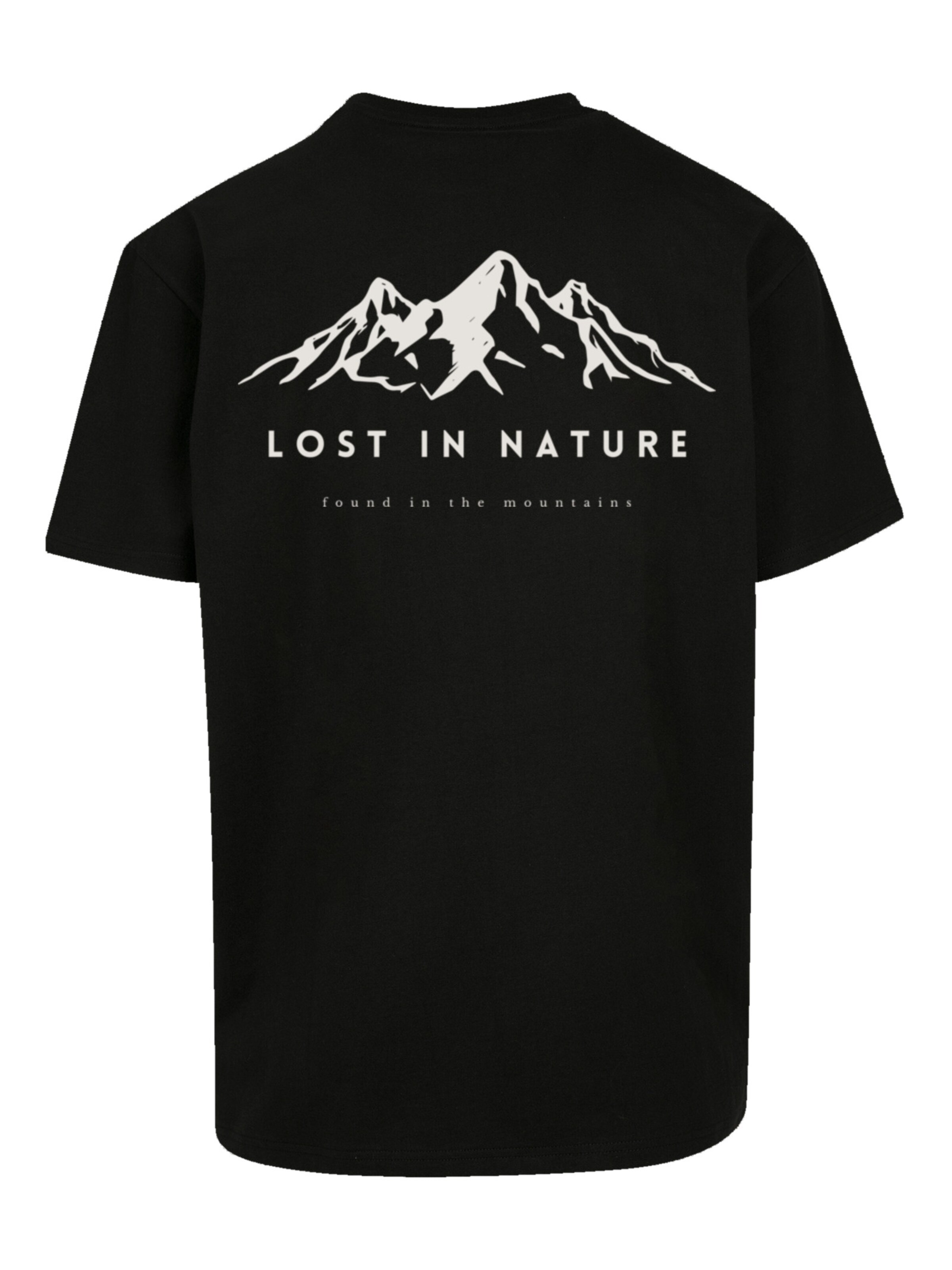T-Shirt 'Lost in nature' F4NT4STIC en noir
