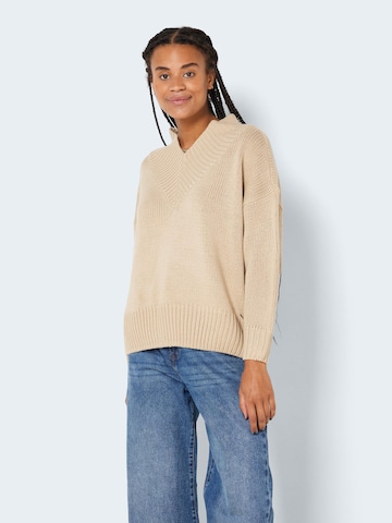 Pullover 'Sand' di Noisy may in beige