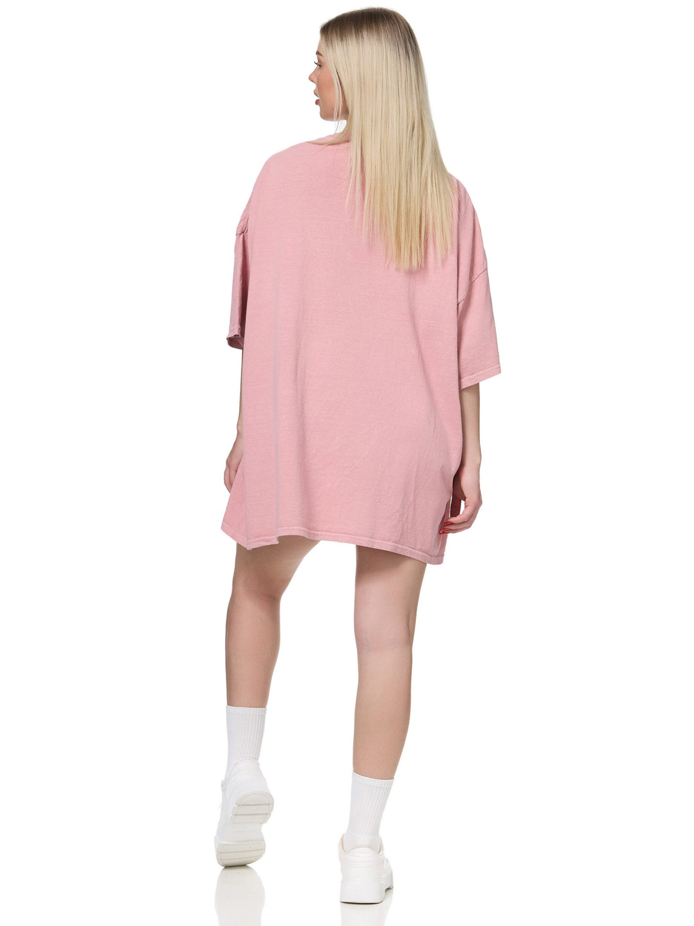 Worldclassca Oversized Shirt 'Overthinker' in Pink