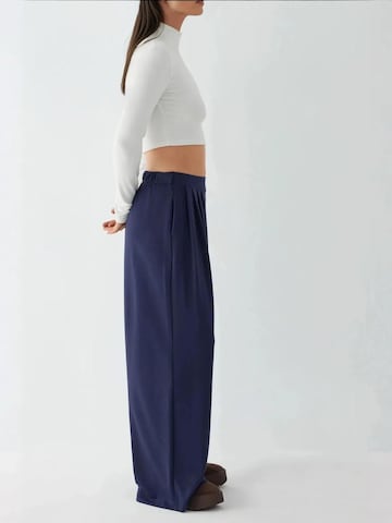 Hiccup Wide Leg Hose in Blau