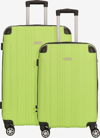 Nowi Suitcase set 'Lugano' in Green: front