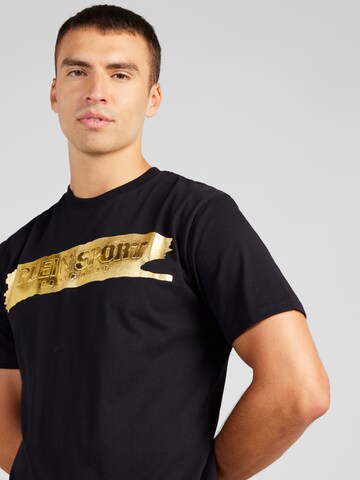 Plein Sport - Camiseta 'Silver Brush' en negro