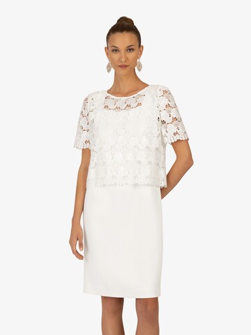 Robe de cocktail Kraimod en blanc : devant