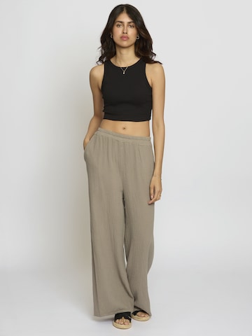 Wide Leg Pantalon 'Edaa' Lilavie en marron