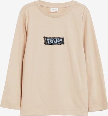 T-Shirt s.Oliver en beige : devant