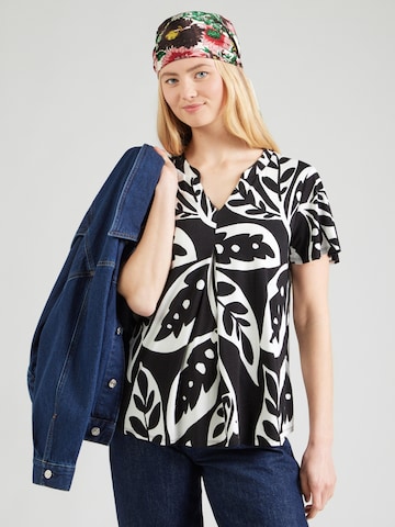 ZABAIONE Blouse 'Ri44sana' in Zwart: voorkant