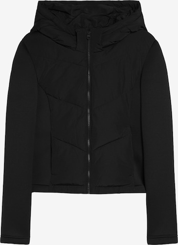 Bershka Přechodná bunda – černá: přední strana