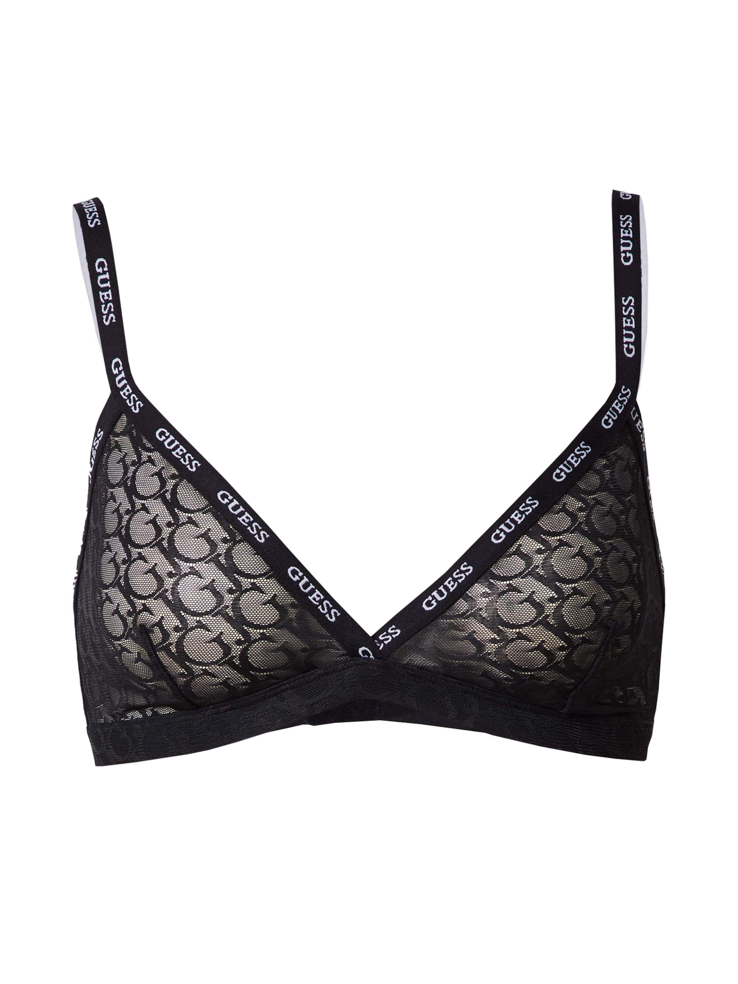 GUESS Háromszög Melltartó 'EDYTHA' - fekete: elől