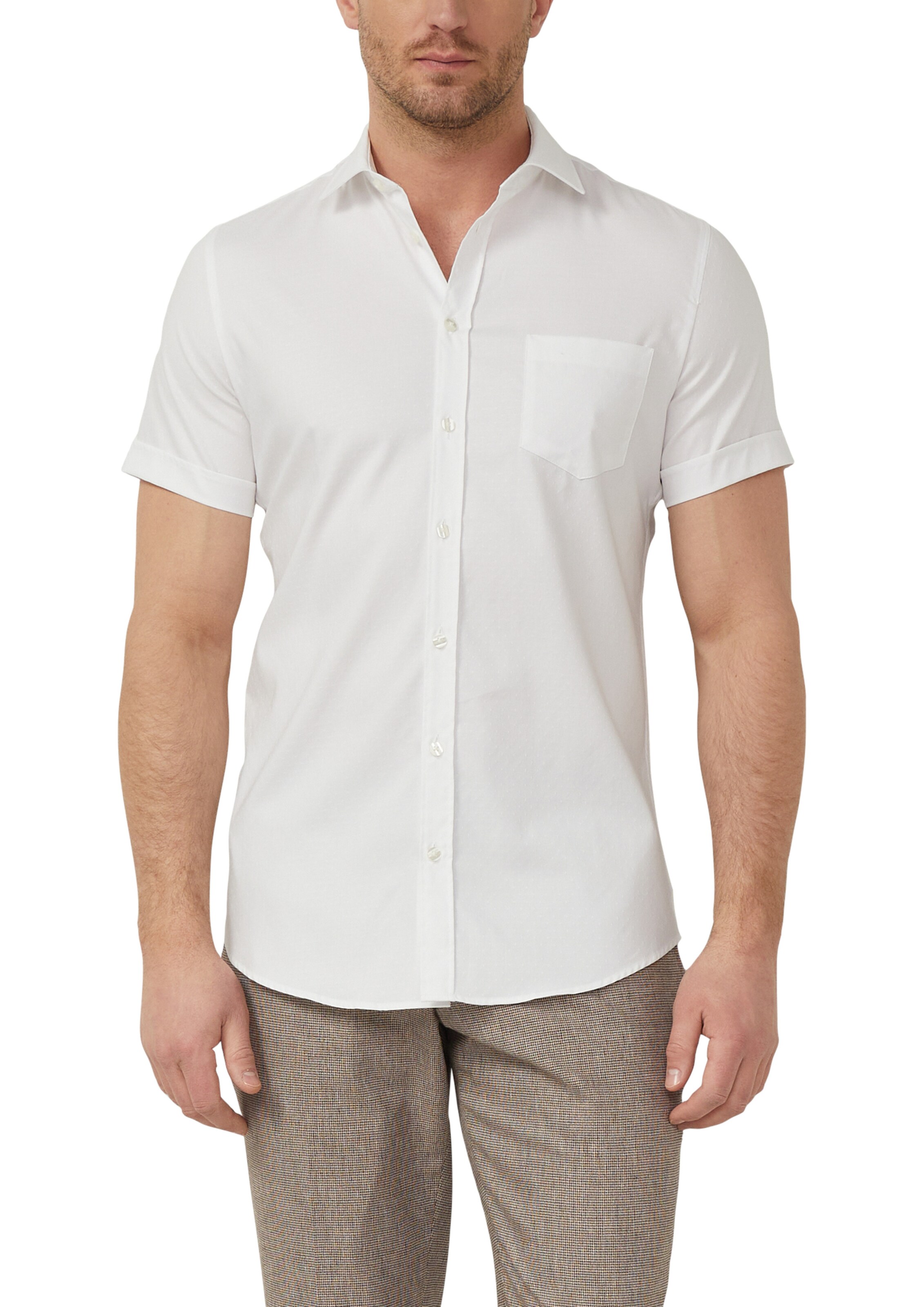 s.Oliver BLACK LABEL Regular fit Overhemd in Wit
