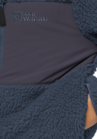 JACK WOLFSKIN Athletic Fleece Jacket in Blue