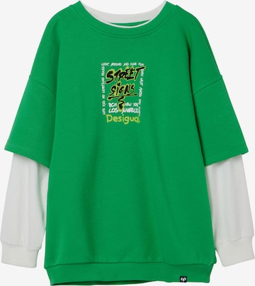 T-Shirt Desigual en vert : devant