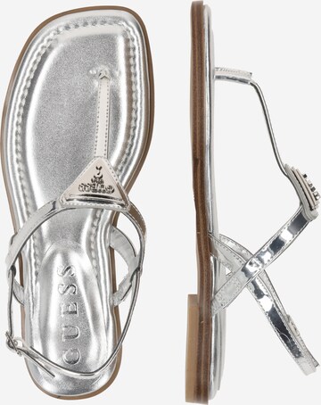 Tongs 'Rainey' GUESS en argent