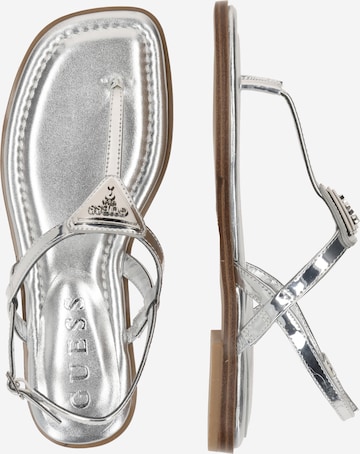 Flip-flops 'Rainey' de la GUESS pe argintiu