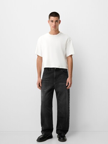 BershkaLoosefit Traperice - crna boja