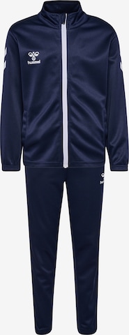 Hummel Trainingspak in Blauw: voorkant