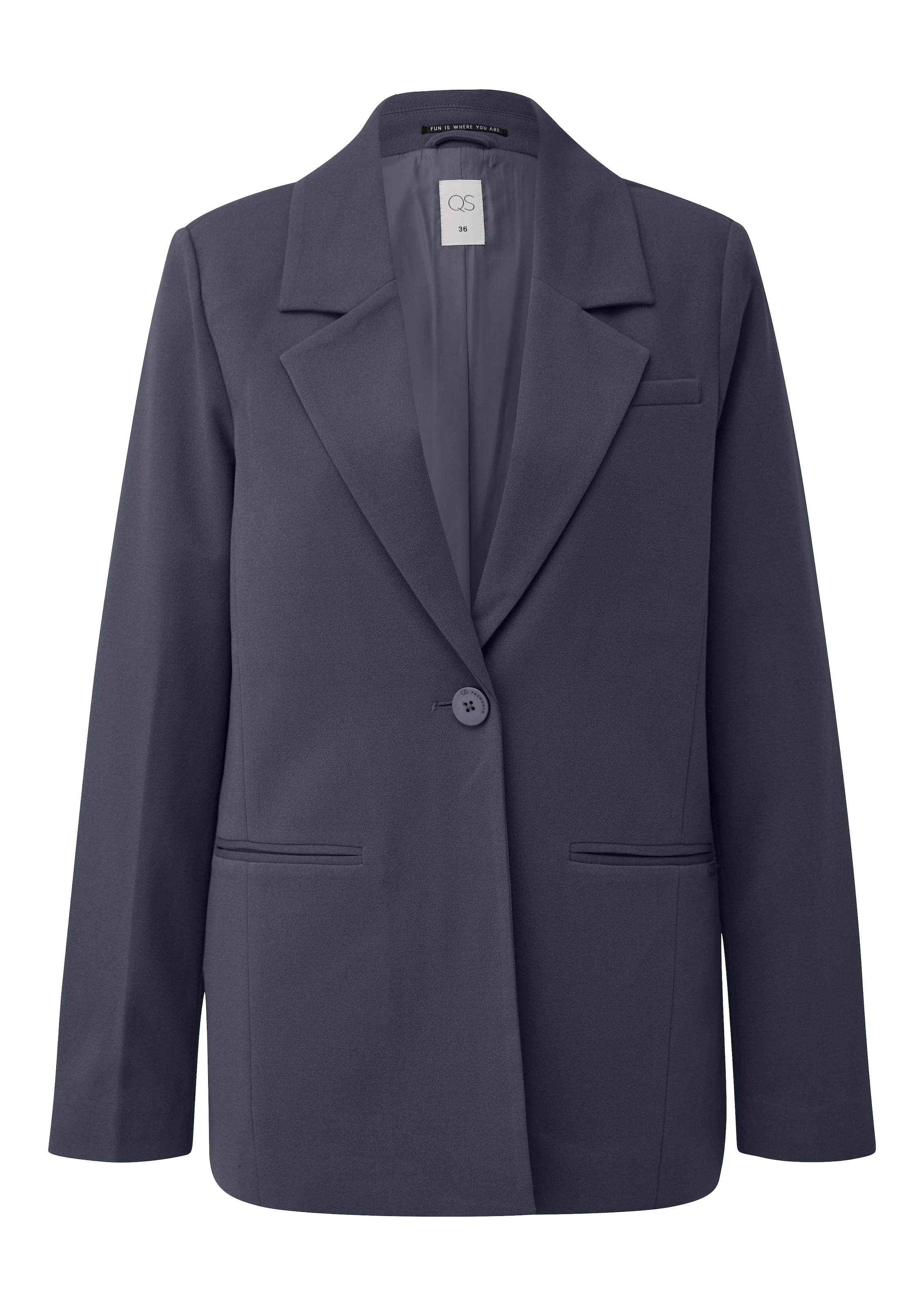 QS Blazer in Blau: Vorderseite