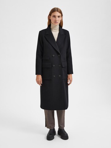 Manteau mi-saison 'Katrine' Selected Femme Petite en noir