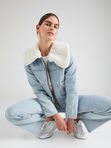 LEVI'S ® Prehodna jakna 'Retro Sherpa Trucker' | modra barva: sprednja stran