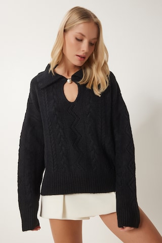 Happiness İstanbul Pullover i sort: forside
