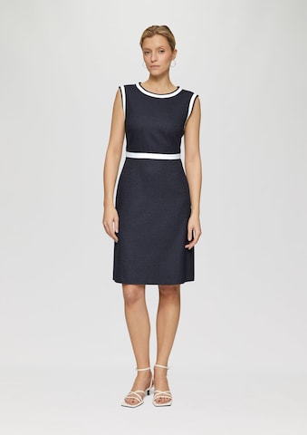s.Oliver BLACK LABEL Etuikleid in Blau: Vorderseite