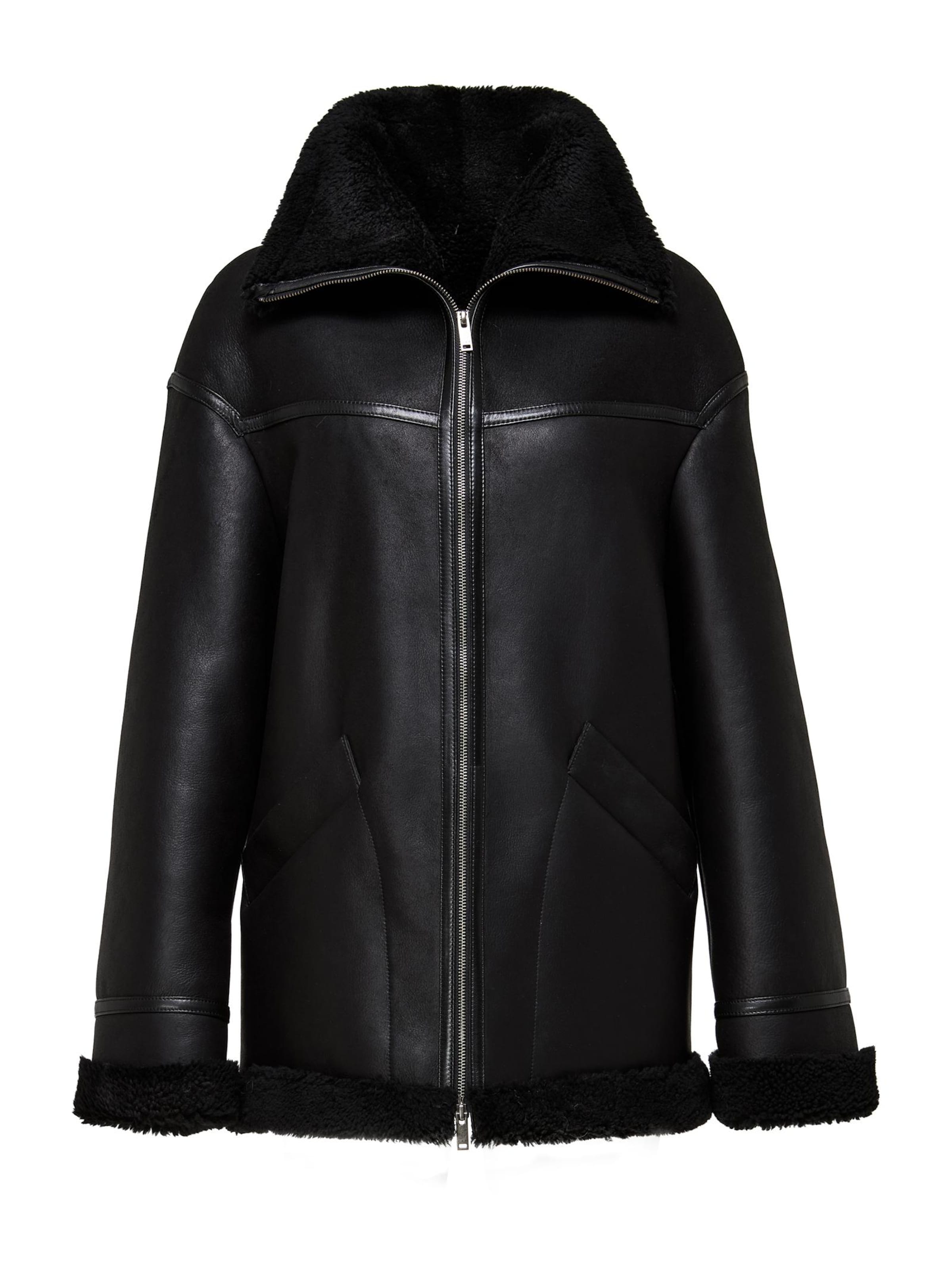 V S P Winter Coat 'Dina' in Black: front