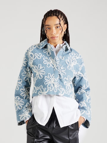 PIECES Übergangsjacke 'PCLibbey' in Blau: Vorderseite