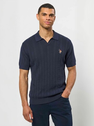 U.S. POLO ASSN. Regular fit Overhemd ' UMDiderik ' in Blauw: voorkant