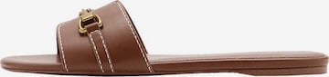 MANGO Mules in Brown: front